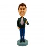 thumbing up man personalised bobblehead