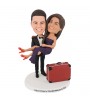 travel couple bobbleheads