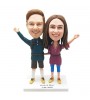 traveller couple bobbleheads